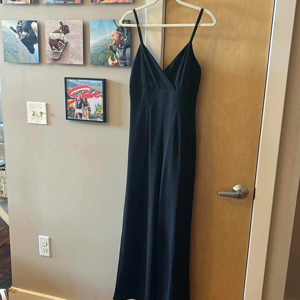 Pant black romper with stunning details